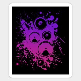 Dark Techno Speaker EDM Music Festival Magnet